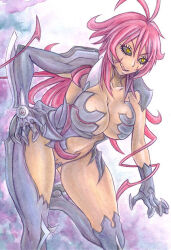 Rule 34 | 1girl, amaha masane, breasts, large breasts, long hair, red hair, solo, witchblade