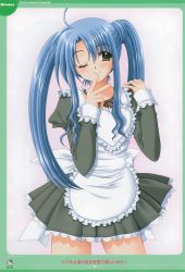 Rule 34 | absurdres, blue hair, highres, lovely idol, nishimata aoi, tagme, twintails, wink