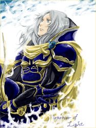 Rule 34 | 1boy, armor, character name, final fantasy, final fantasy i, male focus, solo, warrior of light (ff1), white hair