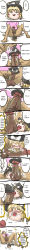 Rule 34 | 1boy, 1girl, absurdres, cosplay, cum, english text, facial, fellatio, hard-translated, hetero, highres, kirisame marisa, kirisame marisa (cosplay), long image, oral, penis, tall image, third-party edit, touhou, translated, yukkuri marisa, yukkuri shiteitte ne
