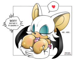 Rule 34 | breasts, fellatio, furry, large breasts, licking, oral, paizuri, penis, rouge the bat, sonic (series), tagme