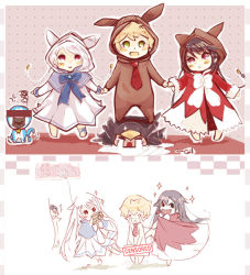 Rule 34 | 2girls, alice (pandora hearts), animal ears, rabbit ears, cat, cosplay, fang, gilbert nightray, multiple girls, oz vessalius, pandora hearts, white hair, will of the abyss