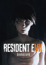 Rule 34 | 1girl, bad id, bad tumblr id, bare shoulders, black hair, breasts, camisole, cleavage, closed mouth, copyright name, dark, english text, facing viewer, grey eyes, highres, ilya kuvshinov, light, lips, looking at viewer, medium breasts, resident evil, resident evil 7: biohazard, short hair, solo, upper body, zoe baker