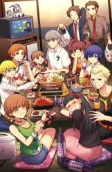 Rule 34 | brother and sister, father and daughter, food, highres, multiple boys, multiple girls, persona, persona 4, satonaka chie, siblings, tagme