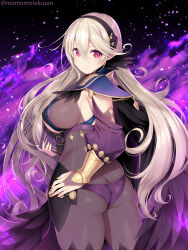 Rule 34 | 1girl, armor, ass, blonde hair, blush, bodystocking, breasts, bridal gauntlets, butt crack, corrin (female) (fire emblem), corrin (fire emblem), feathers, fire emblem, fire emblem fates, from behind, hairband, highres, large breasts, long hair, looking at viewer, momomotakusan, nintendo, panties, pauldrons, red eyes, shoulder armor, sideboob, smile, solo, thick thighs, thighhighs, thighs, underwear, very long hair