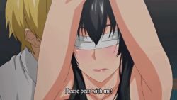 Rule 34 | animated, animated gif, blindfold, blush, breasts, clothes lift, embarrassed, grabbing, grabbing another&#039;s breast, groping, kimi omou koi, large breasts, nipple stimulation, nipple tweak, shirt lift