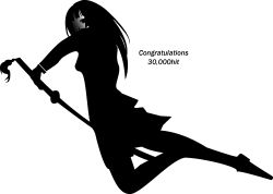 Rule 34 | 00s, congratulations, ga-rei, ga-rei zero, isayama yomi, katana, lowres, silhouette, sword, weapon