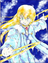 Rule 34 | 00s, blonde hair, cold, colette brunel, frozen, green eyes, ice, long hair, solo, tales of (series), tales of symphonia