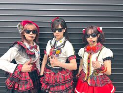 Rule 34 | 3girls, costume, furihata ai, inami anju, indoors, looking at viewer, multiple girls, photo (medium), saito shuka, standing, voice actor