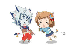 Rule 34 | animal ears, byakko no kogenta, cat ears, cat girl, furry, houjou no nene, onmyou taisenki, shikigami (onmyou taisenki), short hair