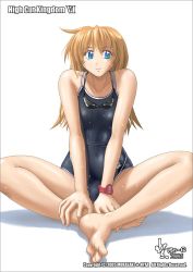 Rule 34 | blue eyes, competition swimsuit, high cut kingdom, nyanko batake, one-piece swimsuit, swimsuit