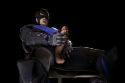 Rule 34 | 1boy, 3d, abs, animated, animated gif, bara, black hair, blue eyes, cum, erection, gloves, male focus, mask, masturbation, muscular, nightwing, orgasm, penis, solo, testicles