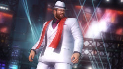 Rule 34 | 1boy, 3d, bass armstrong, beard, dead or alive, dead or alive 5, facial hair, formal, hat, male focus, official art, scarf, solo, suit, tecmo