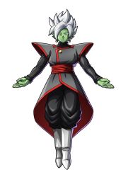 Rule 34 | 10s, 1boy, absurdres, boots, colored skin, dragon ball, dragon ball fighterz, dragon ball super, earrings, evil smile, full body, fused zamasu, fusion, goku black, green skin, highres, jewelry, looking at viewer, male focus, official art, outstretched arms, pointy ears, potara earrings, ring, silver hair, smile, solo, spiked hair, transparent background, white footwear, zamasu