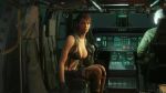 Rule 34 | 1girl, 3d, animated, ass, bikini, breasts, cockpit, looking at viewer, metal gear (series), metal gear solid v: the phantom pain, pantyhose, pov, quiet (metal gear), smile, swimsuit, video