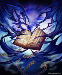 Rule 34 | book, chain, company name, cygames, dark, madogawa, magic, no humans, official art, open book, shadowverse, turning page, underwater