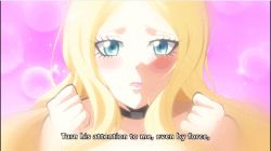 Rule 34 | 10s, 1girl, animated, animated gif, ansatsu kyoushitsu, blonde hair, blue eyes, bouncing breasts, breasts, cleavage, irina jelavic, large breasts, long hair, lowres, pink background, solo, subtitled