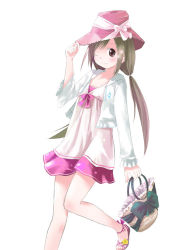 Rule 34 | 1girl, dress, fashion, hat, original, pink hat, shiba yuusuke, solo