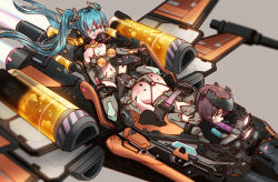 Rule 34 | 2girls, all fours, aqua hair, ass, blue eyes, brown hair, crying, crying with eyes open, dildo, female focus, gagged, hatsune miku, heart, heart-shaped pupils, motion blur, multiple girls, navel, needle, oral, restrained, sex machine, sex toy, spacecraft, star wars, stationary restraints, stomach, symbol-shaped pupils, tears, twintails, vocaloid, x-wing, ying yi