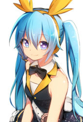 Rule 34 | + +, 1girl, bad id, bad pixiv id, blue eyes, blue hair, bow, bowtie, hatsune miku, headset, iruyu, long hair, looking at viewer, smile, solo, twintails, upper body, vocaloid, white background