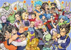 Rule 34 | 10s, 5girls, 6+boys, :d, ;d, android 18, animal, annoyed, armor, back turned, bad id, bad pixiv id, beerus, black eyes, black hair, blonde hair, blue background, blue eyes, blue hair, broly (dragon ball z), brothers, bulma, cape, cat, champa (dragon ball), chi-chi (dragon ball), closed eyes, commentary request, couple, crossed arms, dende, dougi, dragon ball, dragon ball (object), dragon ball super, dragonball z, dress, earrings, egyptian clothes, expressionless, father and daughter, father and son, fingernails, flower, food, frieza, frown, glasses, gloves, goku black, golden frieza, hano (hanos91), heart, ice cream, index finger raised, jewelry, kaioushin, karin (dragon ball), kerchief, kuririn, long hair, long sleeves, looking at another, looking away, looking back, marron (dragon ball), mister popo, mohawk, mother and daughter, mother and son, multiple boys, multiple girls, nervous, one eye closed, open mouth, paragus (dragon ball z), piccolo, pink flower, pink hair, pointy ears, potara earrings, purple hair, raditz, red eyes, rose, serious, short hair, siblings, simple background, smile, son gohan, son goku, son goten, sparkle, spiked hair, spoon, super saiyan, super saiyan blue, super saiyan rose, sweatdrop, sword, trunks, trunks (dragon ball), trunks (future) (dragon ball), turban, v, vados (dragon ball), vegeta, vegetto, very long hair, weapon, whis, white background, white hair, wristband, zamasu