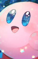 Rule 34 | bandana waddle dee, blue eyes, character request, chikichi, close-up, colored skin, eye reflection, highres, king dedede, kirby, kirby&#039;s dream land, kirby (series), meta knight, nintendo, no humans, open mouth, pink skin, reflection, smile, star (symbol), tongue
