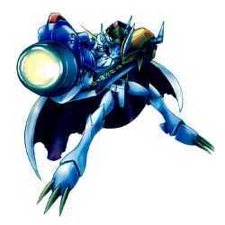 Rule 34 | cannon, claws, digimon, horns, omegamon, solo, spikes, sword, vr-omega, weapon