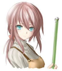 Rule 34 | 1girl, broom, deku (dekunosu), long hair, simple background, solo, white background