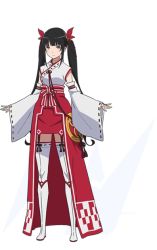 Rule 34 | 10s, conception: ore no kodomo wo undekure!, full body, japanese clothes, miko, official art, ruka (conception), twintails