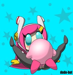 Rule 34 | dodo-bot, highres, kirby, kirby: planet robobot, kirby (series), mating press, missionary, monster, nintendo, pink hair, sex, susie (kirby), text focus