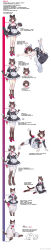 Rule 34 | 1girl, absurdres, animal ears, animal hands, black socks, cat, cat ears, cat girl, cat tail, chinese text, full body, furry, furry female, gloves, highres, lying, maid headdress, multiple views, on stomach, paw gloves, socks, tail, thighhighs, weibo watermark, white thighhighs