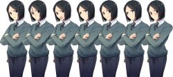 Rule 34 | 1boy, bad id, bad pixiv id, black eyes, black hair, blush, bob cut, crossed arms, expressions, fate/zero, fate (series), frown, smile, takedaga, tears, waver velvet, wavy mouth