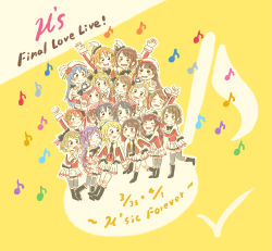 Rule 34 | 10s, 6+girls, arm up, ayase eli, blush stickers, boots, highres, hoshizora rin, iida riho, koizumi hanayo, kosaka honoka, kubo yurika, kusuda aina, love live!, love live! school idol project, milkpurin3718, mimori suzuko, minami kotori, multiple girls, musical note, nanjou yoshino, nishikino maki, nitta emi, pile (voice actor), quaver, simple background, skirt, smile, sonoda umi, sore wa bokutachi no kiseki, tokui sora, tojo nozomi, uchida aya, yazawa nico