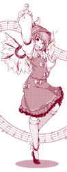 Rule 34 | 0-den, 1girl, absurdres, animal ears, beamed eighth notes, bird ears, bird wings, blush, dress, eighth note, fingernails, frilled dress, frilled sleeves, frills, full body, highres, juliet sleeves, kneehighs, long fingernails, long sleeves, monochrome, musical note, mystia lorelei, open mouth, puffy sleeves, quarter note, sharp fingernails, shoes, short hair, smile, socks, solo, standing, standing on one leg, teeth, touhou, upper teeth only, wide sleeves, winged hat, wings