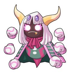 Rule 34 | 1girl, alternate form, bug, dark skin, disembodied hand, extra arms, fang, halgalaz, horns, kirby: planet robobot, kirby: triple deluxe, kirby (series), long hair, multiple hands, nintendo, no humans, queen sectonia, solo, spider, spoilers, transparent background, white hair