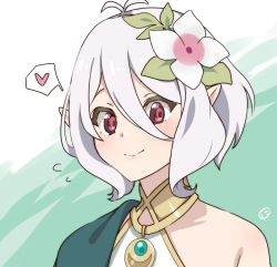 Rule 34 | 1girl, elf, kokkoro (princess connect!), nyanmaru (ememing), pointy ears, princess connect!, princess connect! re:dive, red eyes, tagme, white hair