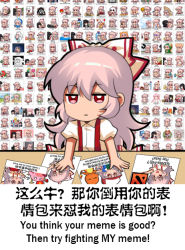 Rule 34 | 1girl, artist self-reference, bilingual, bow, charmander, chinese commentary, chinese text, commentary request, creatures (company), english text, fujiwara no mokou, game freak, gen 1 pokemon, hair bow, houraisan kaguya, jitome, jokanhiyou, kirby, kirby (series), long hair, looking at viewer, mixed-language text, nintendo, pink hair, pokemon, pokemon (creature), puffy short sleeves, puffy sleeves, red eyes, shirt, short sleeves, sidelocks, solo, suspenders, touhou, upper body, very long hair, white background, white bow, white shirt