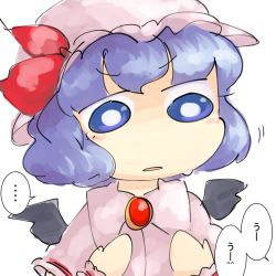 Rule 34 | looking at hands, remilia scarlet, sweatdrop, touhou, yaise