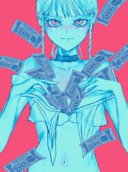 Rule 34 | 1boy, androgynous, highres, hyperinflation, luke (hyperinflation), money, tagme, trap