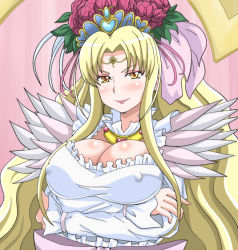 Rule 34 | 10s, 1girl, aphrodite (suite precure), banboro (technobot), blonde hair, blush, breasts, female focus, precure, solo, suite precure, yellow eyes