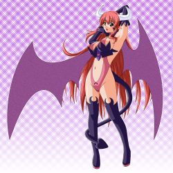 Rule 34 | bat wings, breasts, demon girl, disgaea, highres, horns, long hair, demon girl, succubus (disgaea), tail, wings