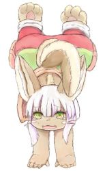 Rule 34 | 10s, artist request, rabbit, furry, green eyes, made in abyss, nanachi (made in abyss), open mouth