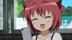 Rule 34 | akaza akari, animated, anime screenshot, dancing, highres, phone, pink hair, school uniform, screencap, solo, tagme, video, yuru yuri