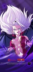 Rule 34 | 1girl, blue eyes, breasts, cleavage, fairy tail, highres, large breasts, long hair, looking at viewer, mirajane strauss, official art