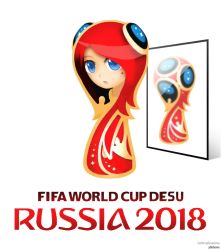 Rule 34 | 1girl, 2018 fifa world cup, blue eyes, female focus, fifa, fifa world cup, lightingfoxanime, looking at viewer, mascot, red hair, russia, world cup