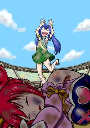Rule 34 | 2girls, artist request, catfight, defeat, fairy tail, multiple girls, sheria blendy, tagme, wendy marvell