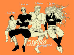 Rule 34 | 10s, 4boys, coco (toriko), komatsu (toriko), long hair, male focus, multiple boys, sani (toriko), short hair, toriko (series), toriko (toriko)