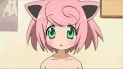 Rule 34 | 00s, 1girl, creatures (company), crossover, game freak, gen 1 pokemon, jigglypuff, jpeg artifacts, lowres, lucky star, nintendo, personification, pokemon, solo, third-party edit