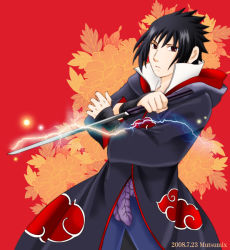 Rule 34 | 00s, 1boy, 2008, black hair, male focus, mutsumix, naruto, naruto (series), red eyes, solo, sword, uchiha sasuke, weapon