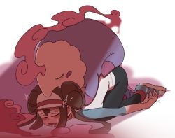 Rule 34 | 1girl, ababaa, bad id, bad pixiv id, bestiality, black pantyhose, blurry, blush, brown hair, closed eyes, commentary request, creatures (company), double bun, drooling, game freak, gen 5 pokemon, hair bun, long hair, musharna, nintendo, open mouth, pantyhose, pokemon, pokemon (creature), pokemon bw2, pokephilia, raglan sleeves, raised eyebrows, rosa (pokemon), saliva, shoes, sleeping, sleeping on person, sleeves past elbows, sneakers, sweat, top-down bottom-up, twintails, visor cap